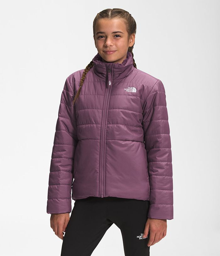 Casaca The North Face Niña Reversible Mossbud Swirl Moradas - Peru 85629UEQH